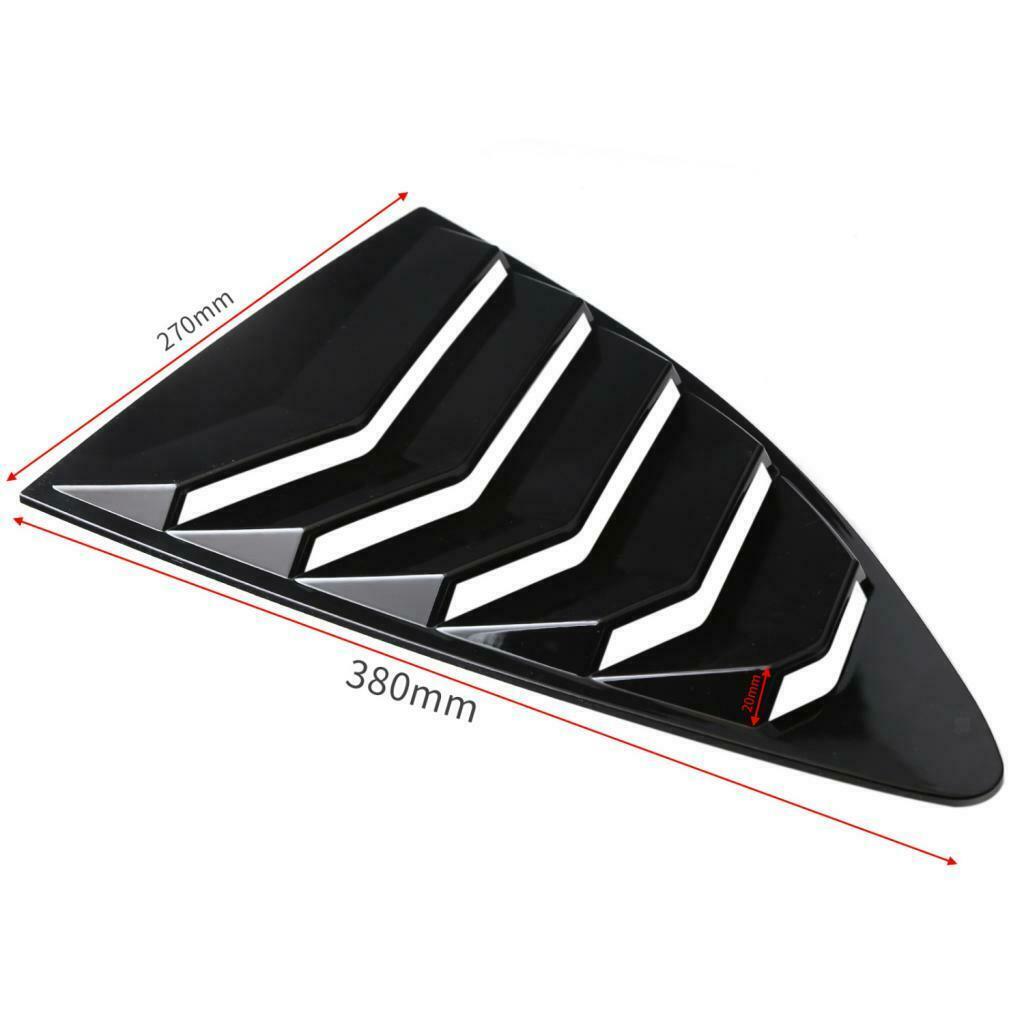 Pair Side Window Scoop Louvers Cover 5 Vent Trim For 2013-2018  BRZ