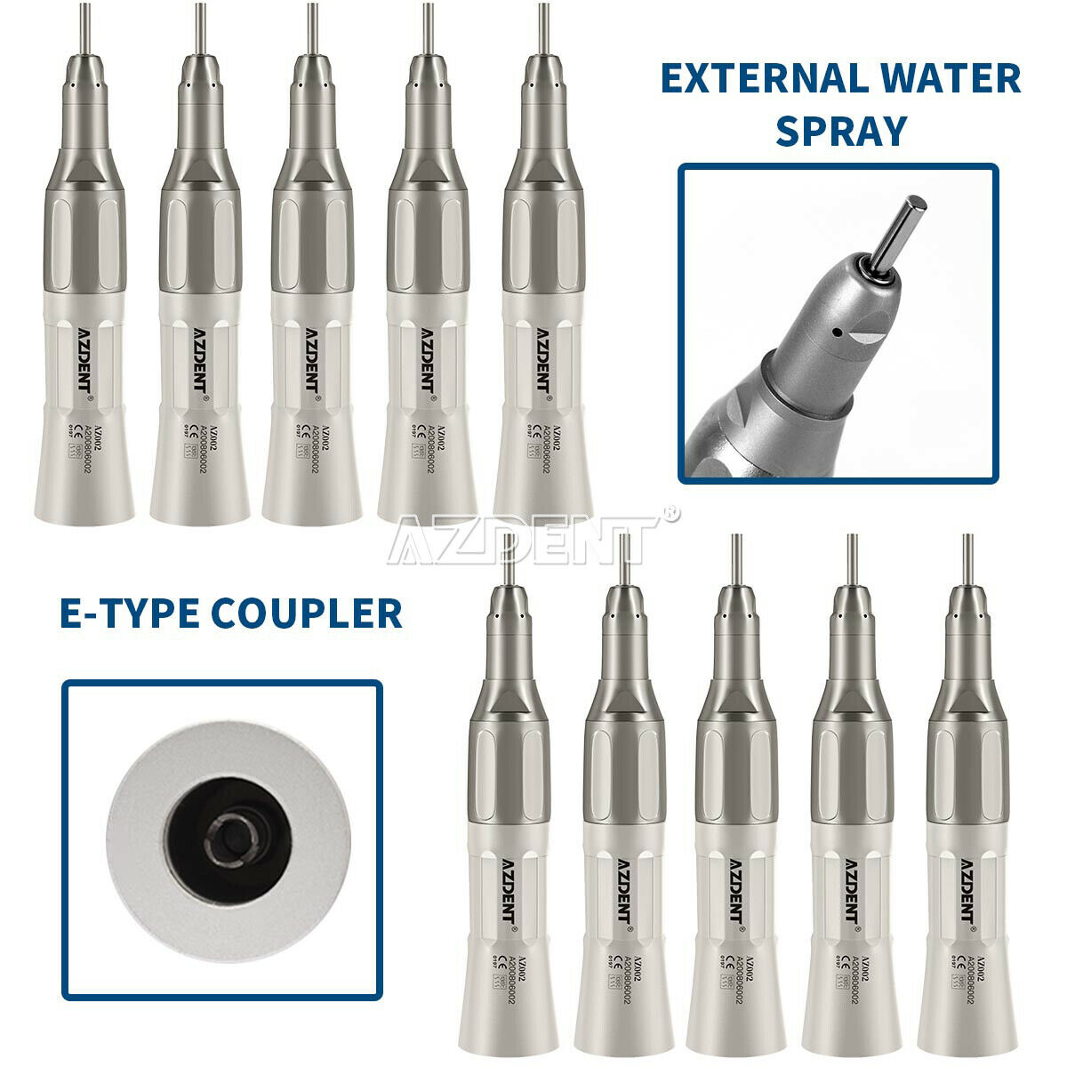5X NSK Style Dental Slow Low Speed Straight Nose Cone Handpiece