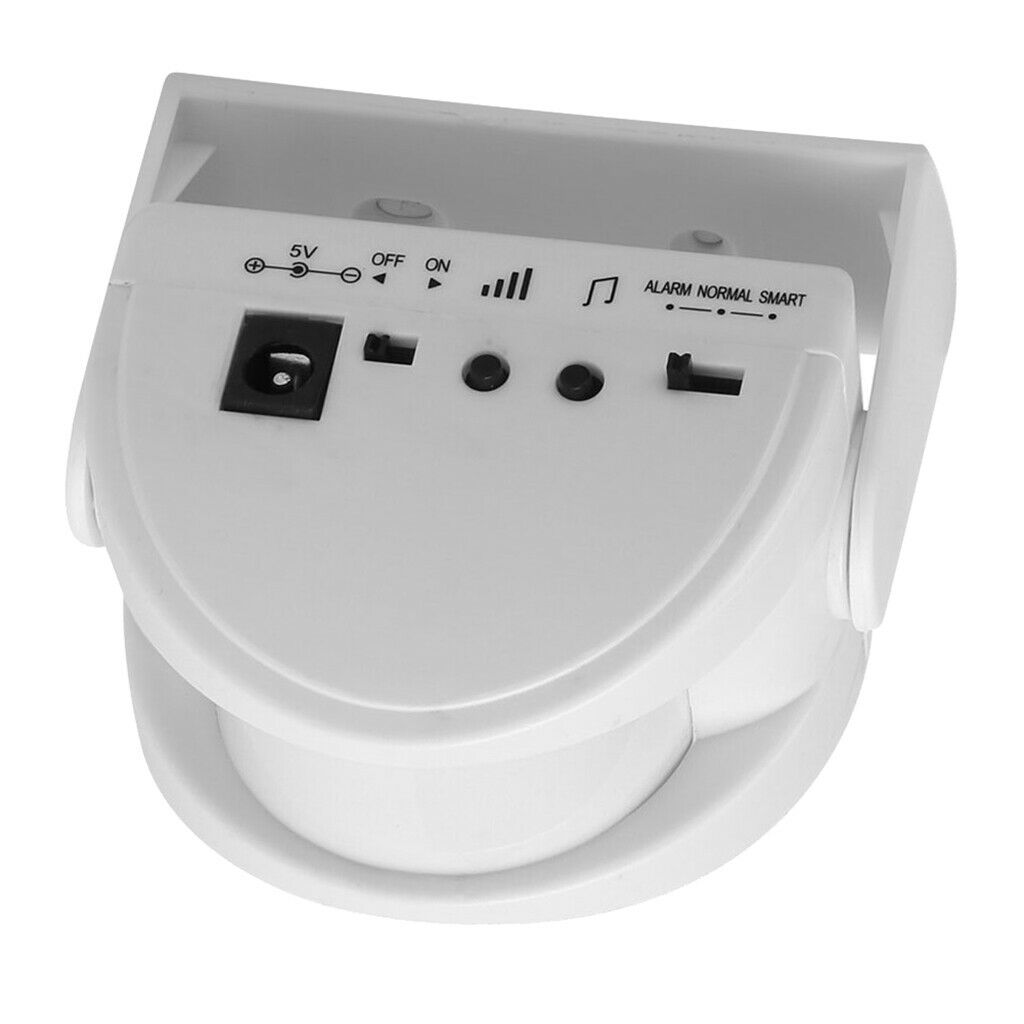 1x New Wireless Gate Door Bell Welcome Alarm Motion Sensor Doorbell White