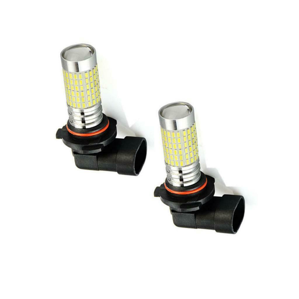 2 Pieces 9006 LED Fog Light Bulbs w/ Projector 1200 Lumens 6000K Xenon White