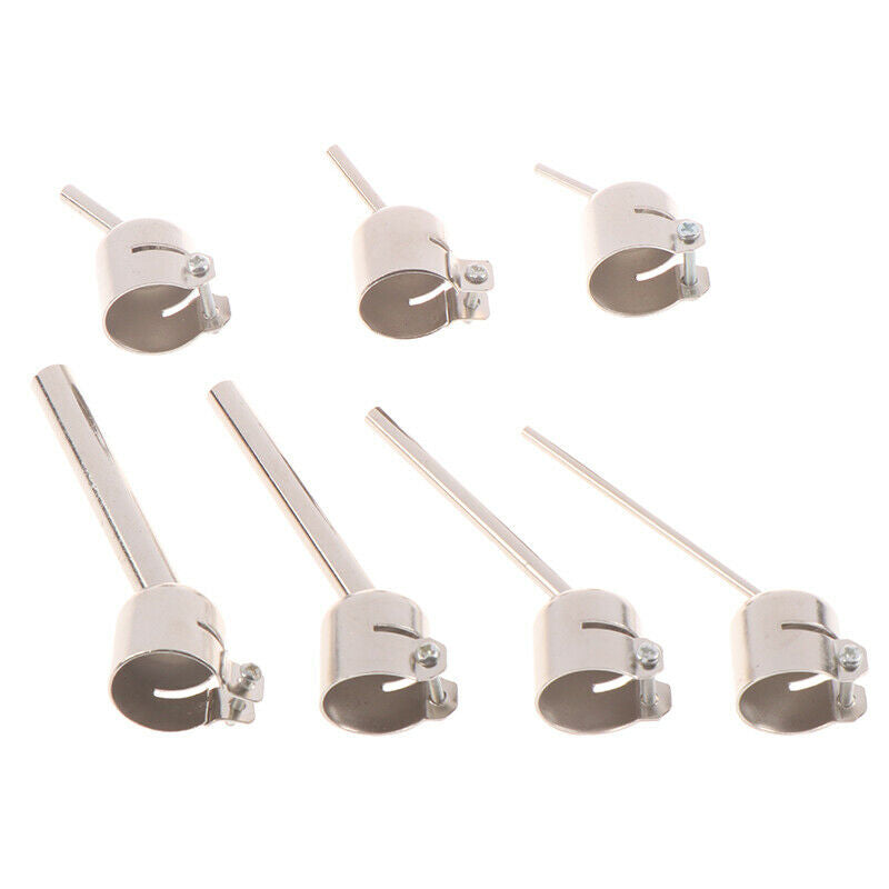 7pcs 850 Series Hot Air Gun Nozzle Lengthen Type 45 Degree Tilt BGA WeldingY1