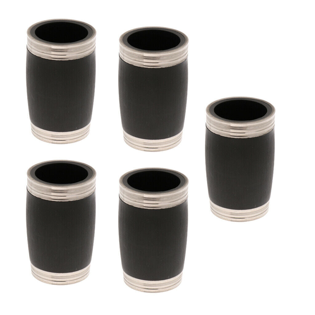Zinc Alloy Replacement Adjustable Bb Clarinets Barrel 3x5x5cm, 5Pcs