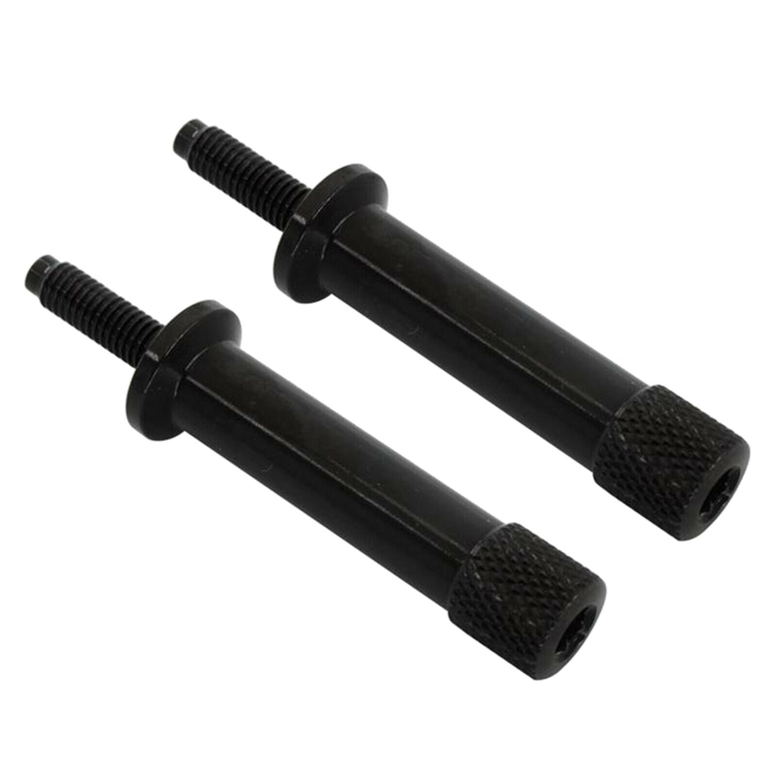 2Pieces Quick Release Tool Free Seat Bolts Aluminum for  Scrambler Black
