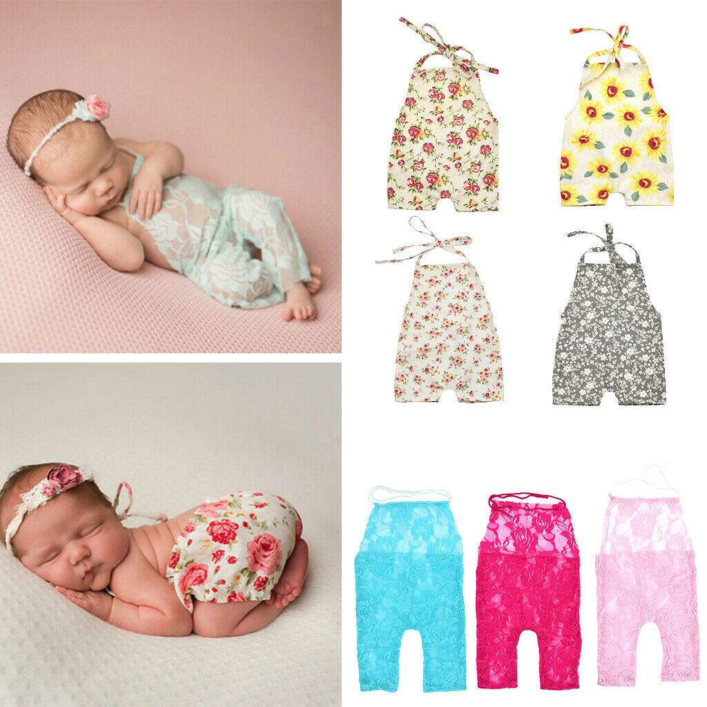 Baby Photography Props Girl Photo Shoot Outfits Newborn Cotton Rompers Style