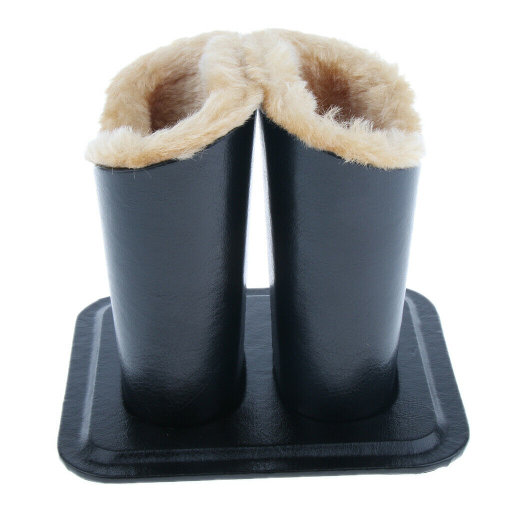 Double Head Anti Scratch Soft Plush Lined Eyeglass Holder Stand Pen Holder