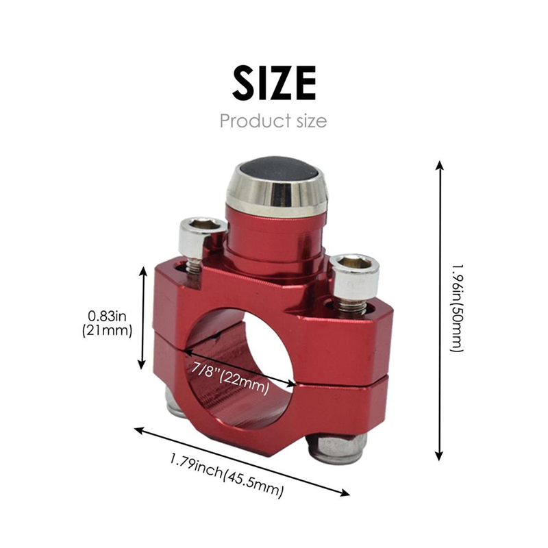 Universal CNC Rotating Clamp Start Stop Kill Switch Button 7/8" 22mm Handlebar