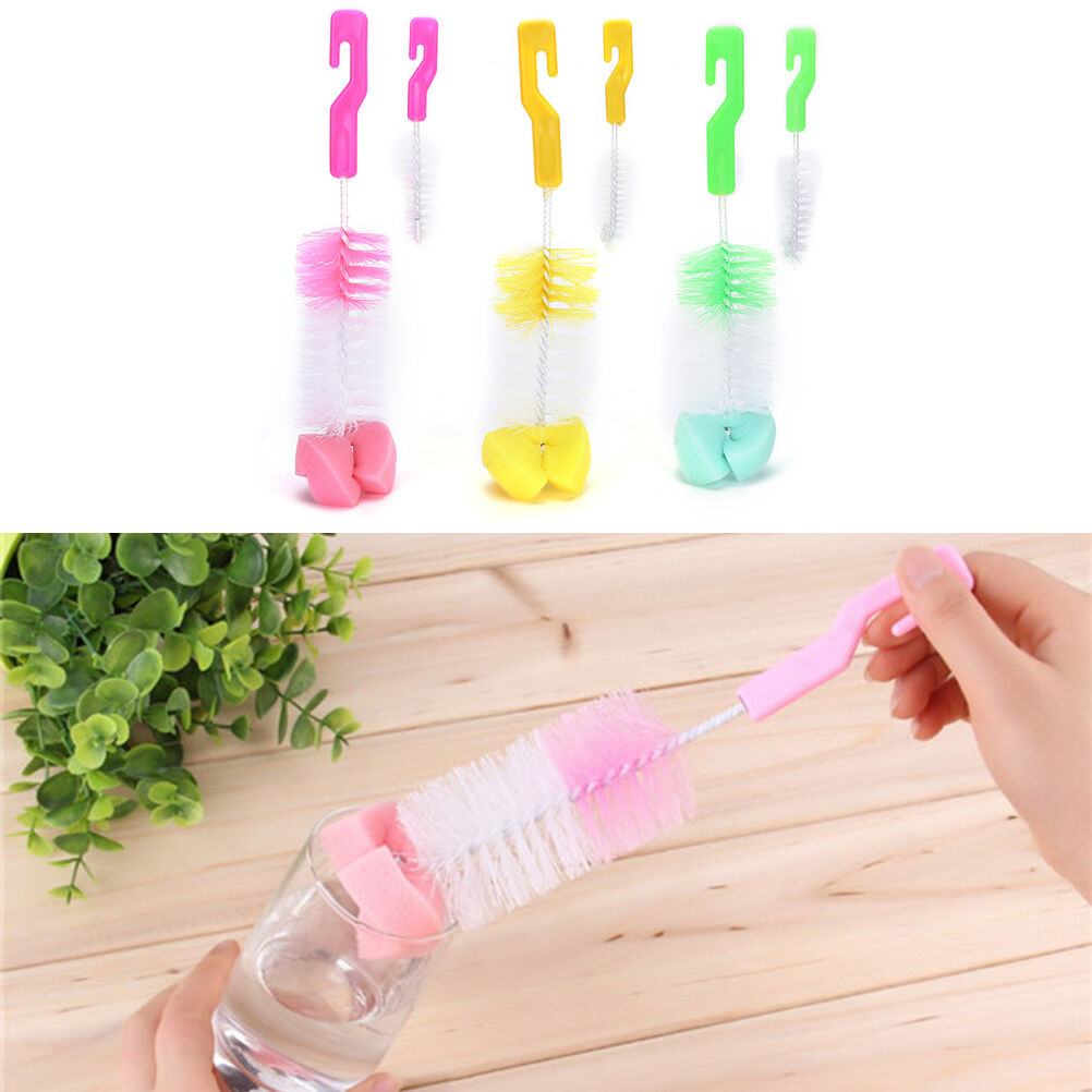 Teat Teapot Nozzle Spout Tube Nylon Cleaning Baby Milk Bottle Nipple Brus.l8