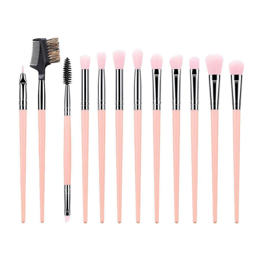 Eye Makeup Brushes Set Wooden Handle Eyeshadow Shaping Trimming Brush Comb