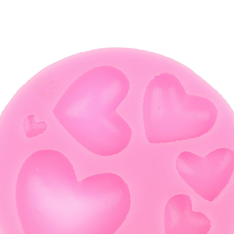 Loving Heart Shape Silicone Mold DIY Candy Paste Cake Decorating Tool Mo.l8