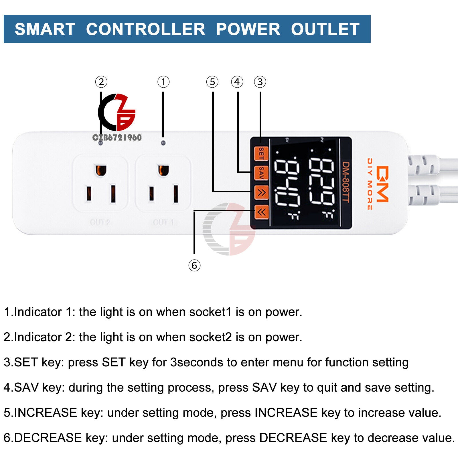 10A AC 85-250V Digital Temperature Controller Thermostat Controller Socket
