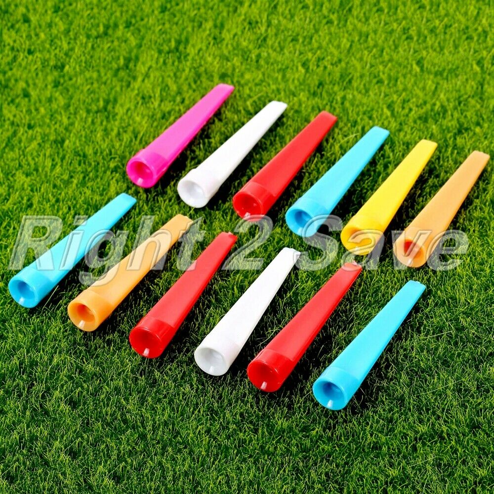 100Pcs Plastic Wedge Step Top Tees Golf Practice Training Cushion Assorted Color