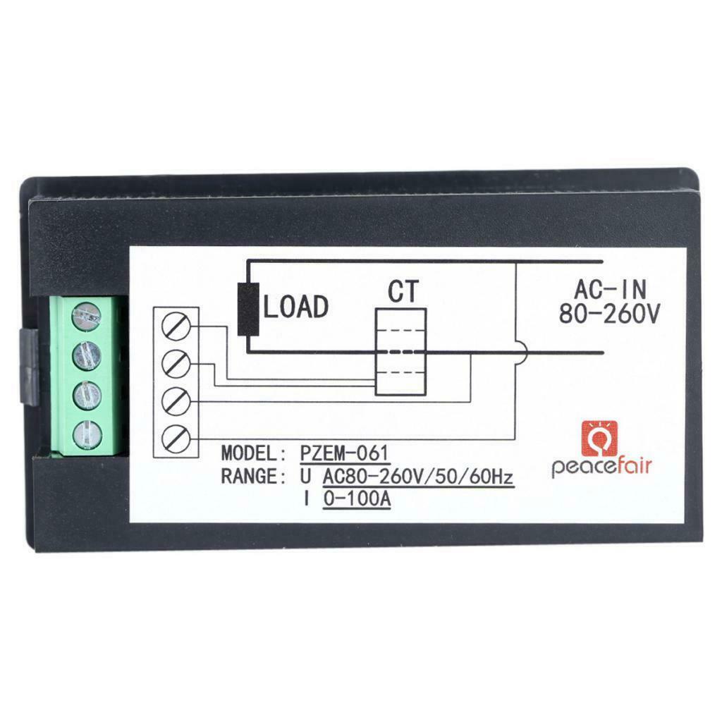 Digital display voltmeter ammeter voltage display ammeter