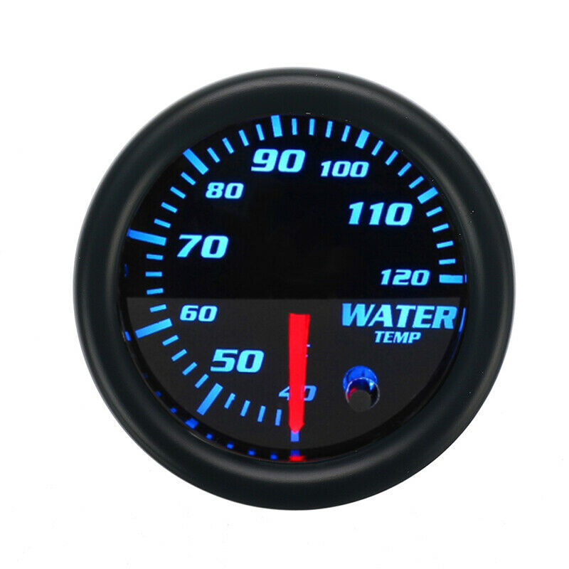 7 Colors Backlight Universal  Water Coolant Temperature Temp Gauge 12V 2"/52mm