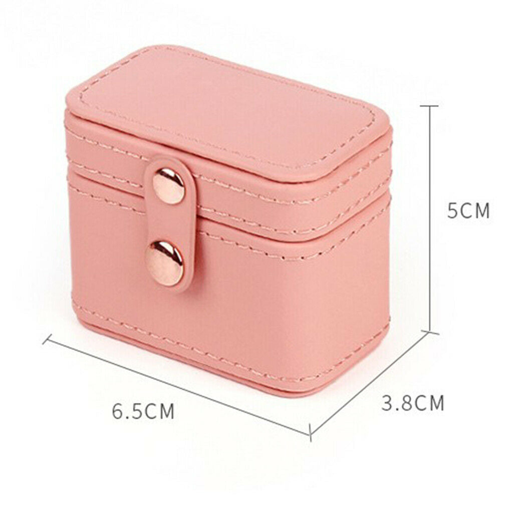 Jewelry Box Display Case Organizer Earrings Studs Travel Pink Gift Box
