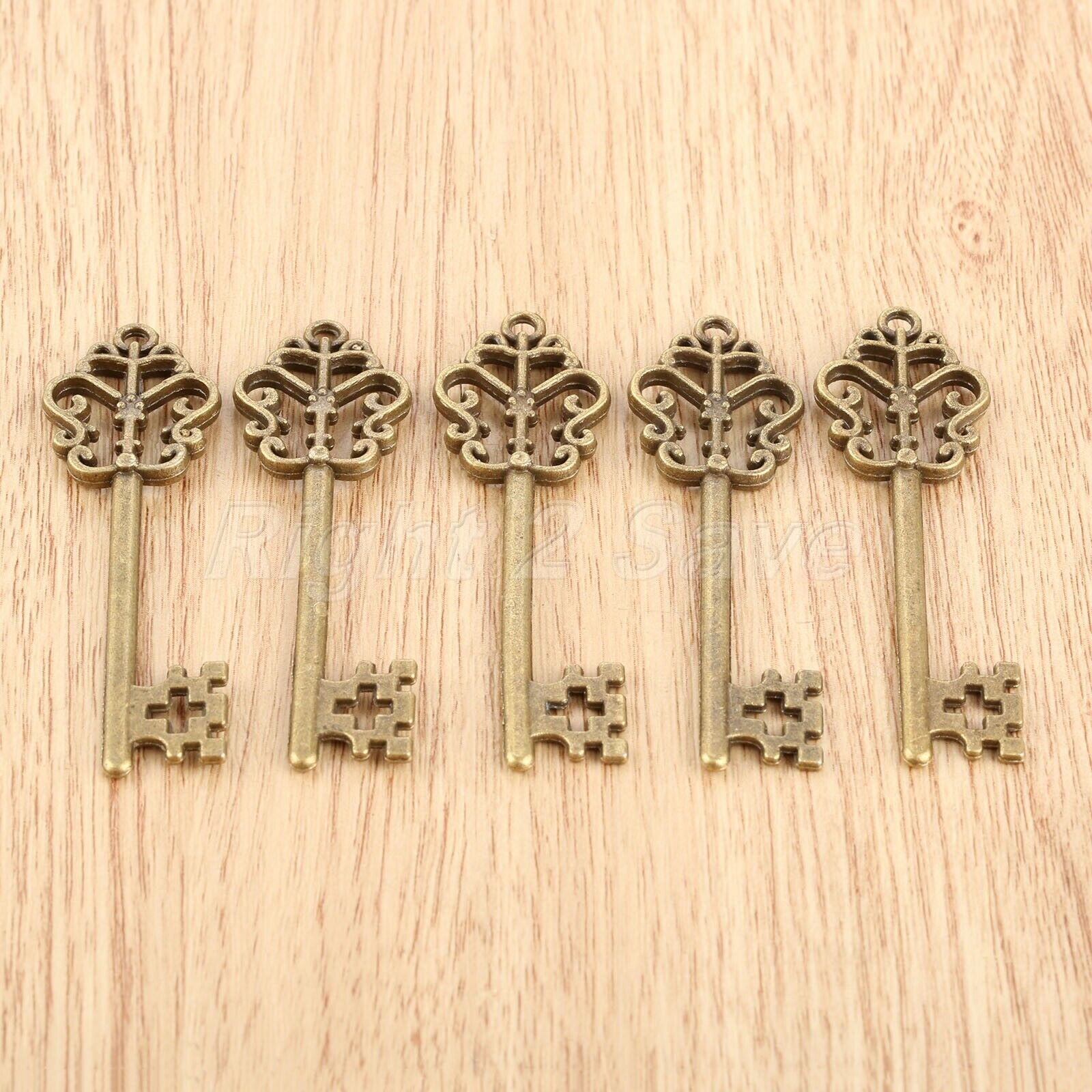Retro Skeleton Key Charms Pendant Findings Wedding Gift Jewelry Making 57mm*17mm