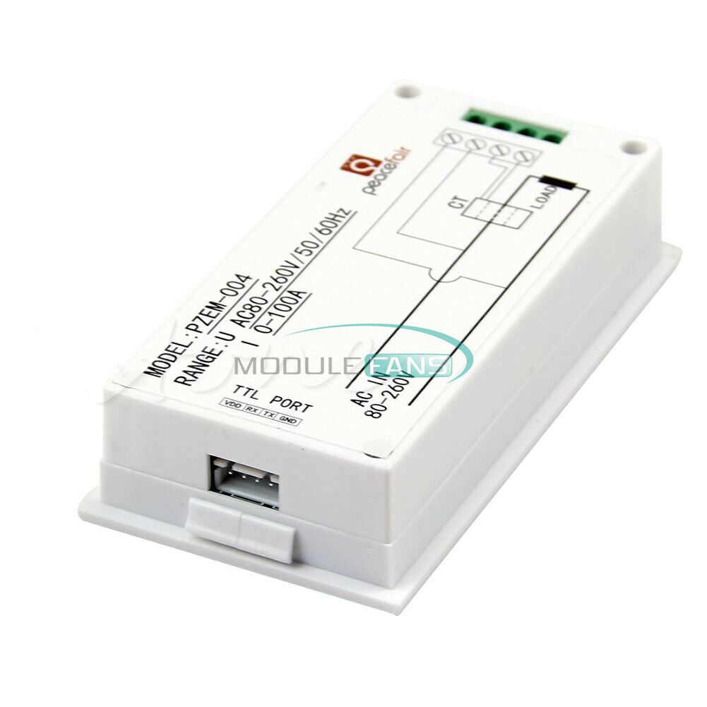Digital 100A AC 110V 220V watt power meter volt amp Ammeter Voltmeter 80-260V