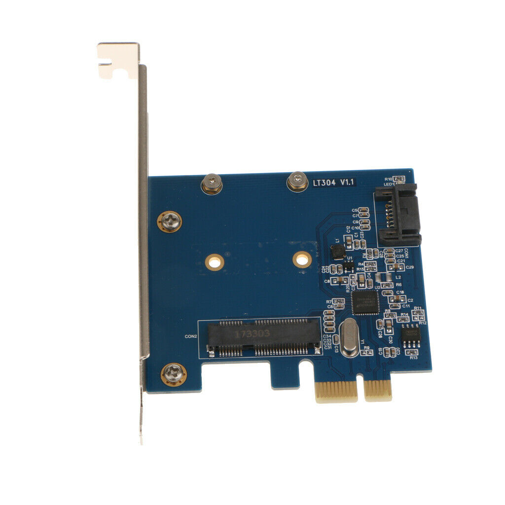 PCI-Express to mSATA3.0+SATA 3.0 HDD/SSD Converter Card ASM1061 CHIP