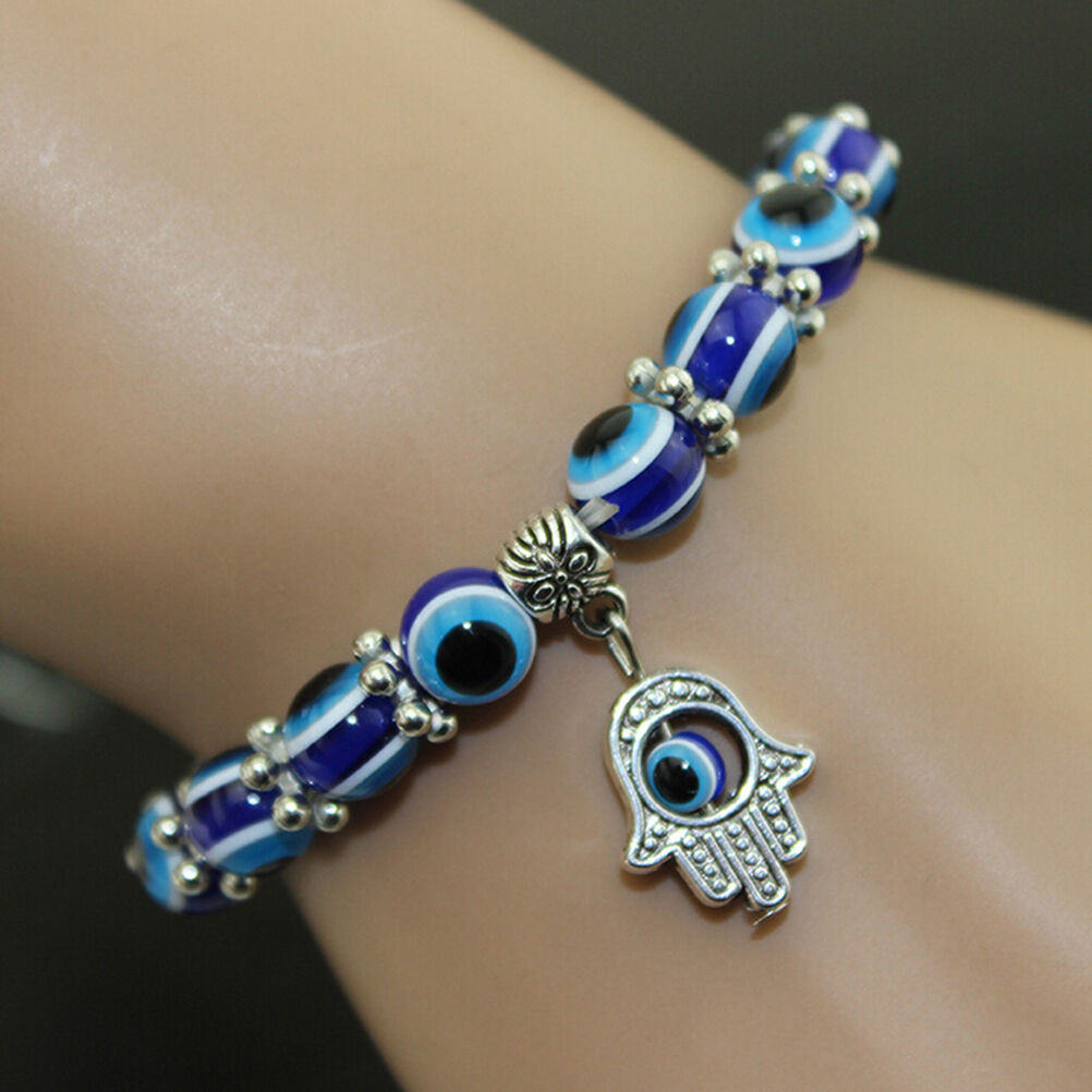 Charm Evil Eye Bead Protection Pretty Bracelet Jewelry Hamsa Hand Bracelet.l8