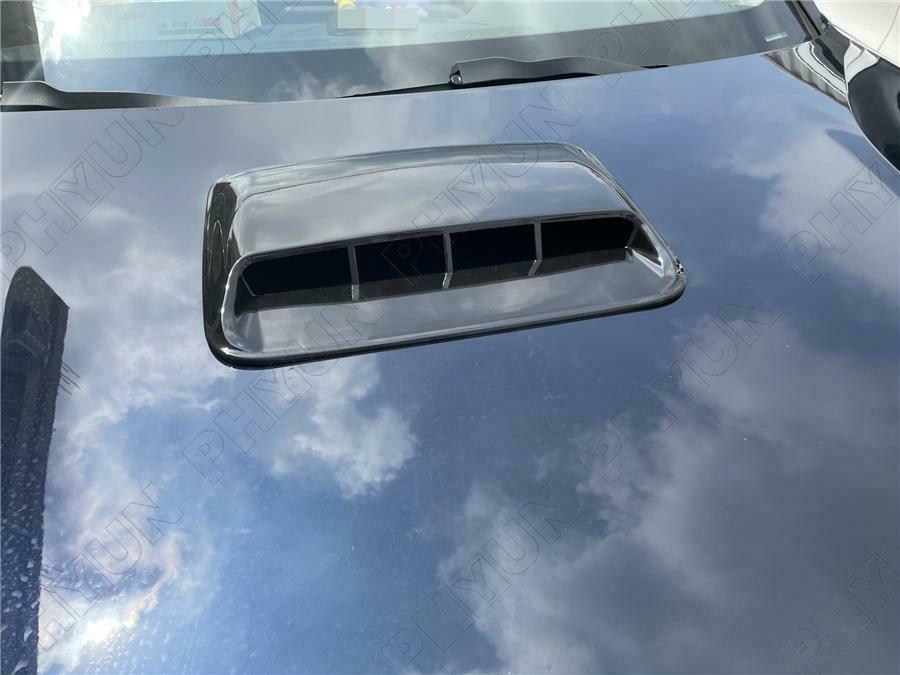 Car SUV Air Flow Intake Hood Scoop Vent Carbon Fiber Look Cover Trim Universal