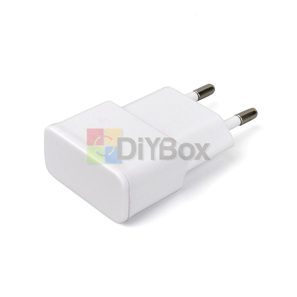 White USB EU Plug 5V 2A Wall Charger 1 Port Charging Travel Power Adapter