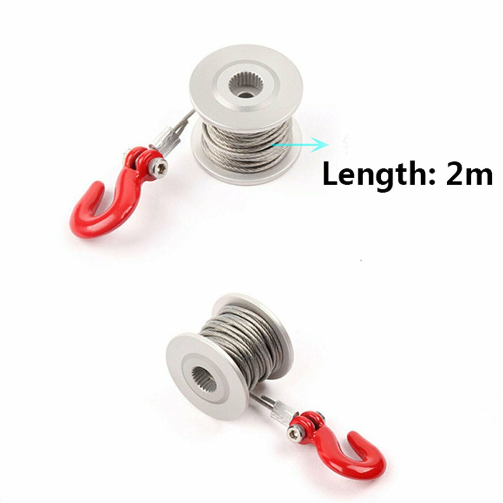 New GRC 25T Servo Winch Upgraded Drum RC Rock Crawler Steering Gear Winch