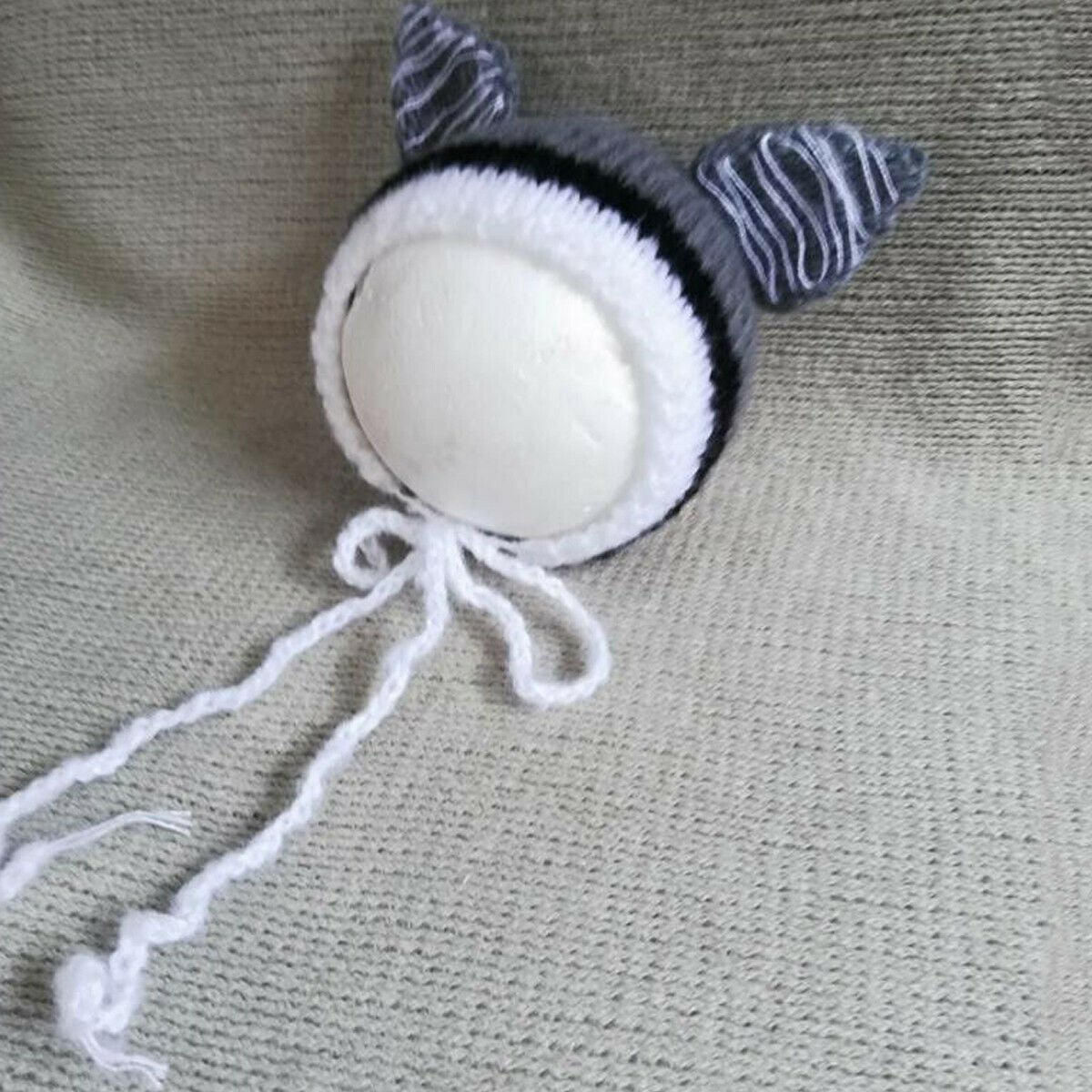 1X Newborn Ear Bear Hat Bonnet Baby Photography Props Cap Handmade Knitted Hat