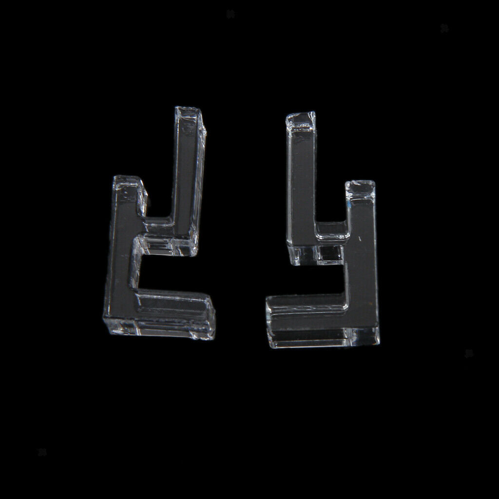 2x Mini Aquarium Tank Glass Cover Plastic Clip 6mm Support