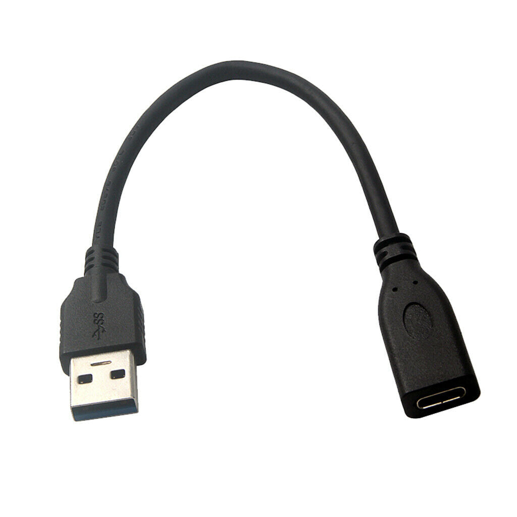 7.87inch USB 3.0 Male To USB 3.1 C Female Cable Adapter Sync Cord Connector