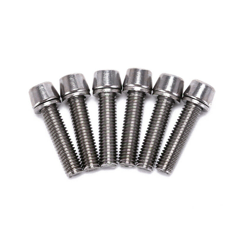 6pcs bicycle headset stem cap screw steel bicycle seat disc bolt m5 * 20.l8