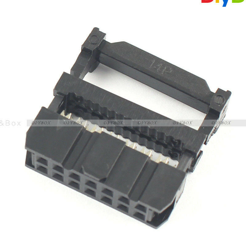 10PCS 2.54mm Pitch 2x7 Pin 14 Pin IDC FC Female Header Socket Connector FC-14
