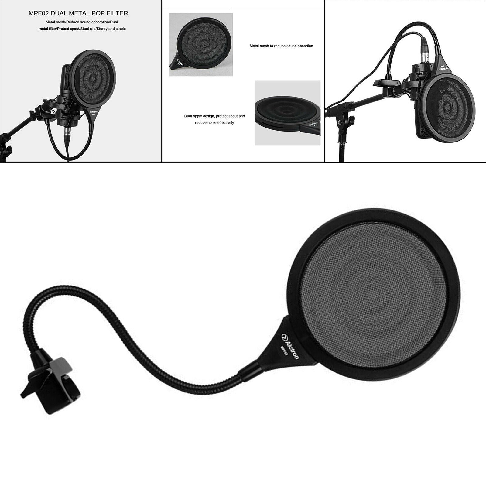 Mic Filter Shield Windscreen for Microphone Stabilizing Arm Professional
