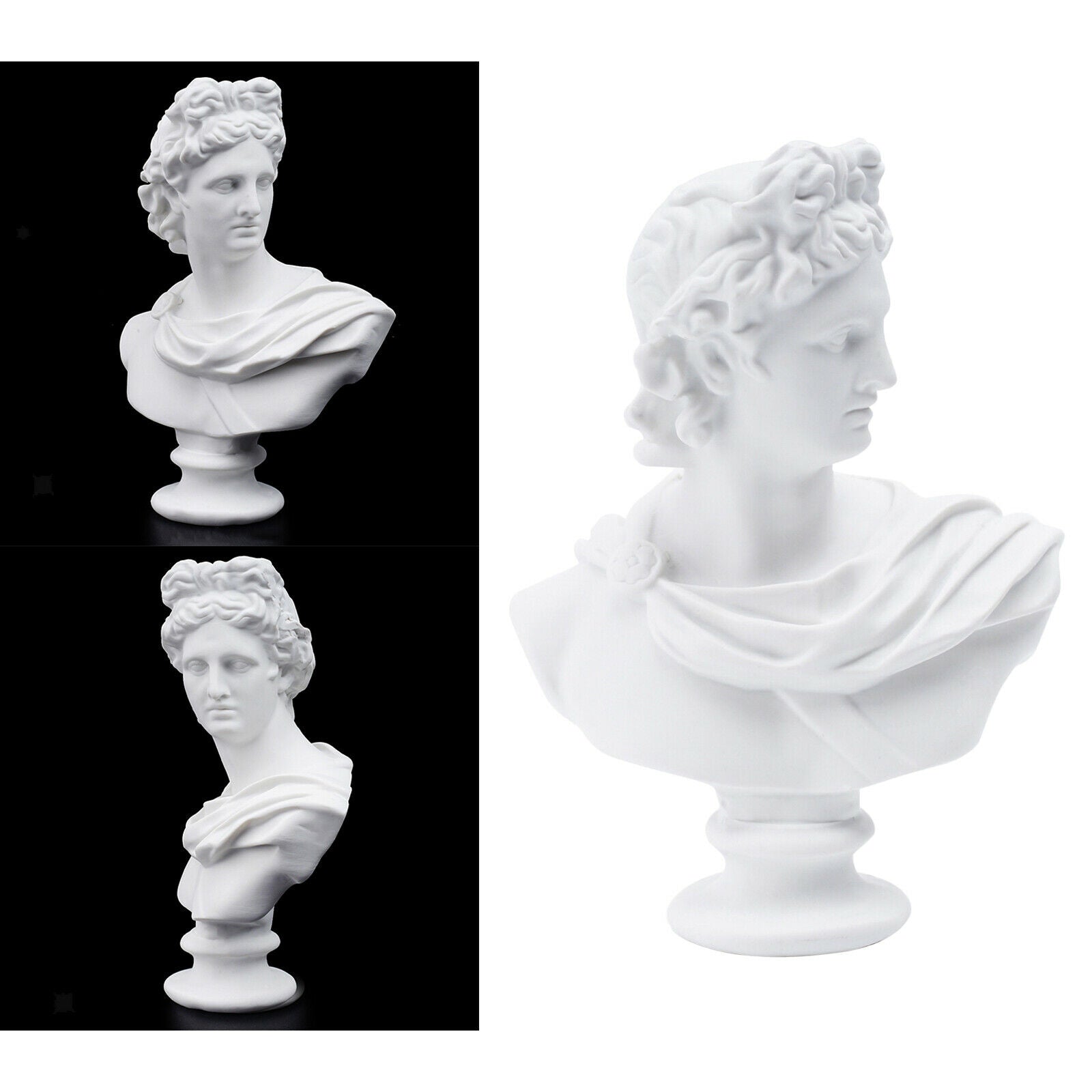 God of Sun Apollo Head Statue Europe Sketch Sculpture Handicraft Collection