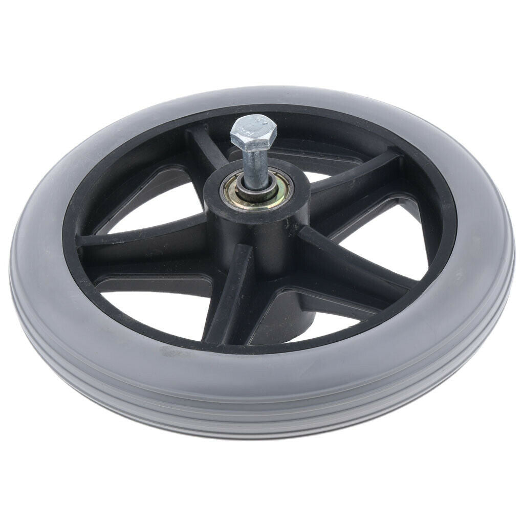 3Pc ABS Wheelchair Replacement Front Wheel 5/16" Castor Wheelchairs Supplies