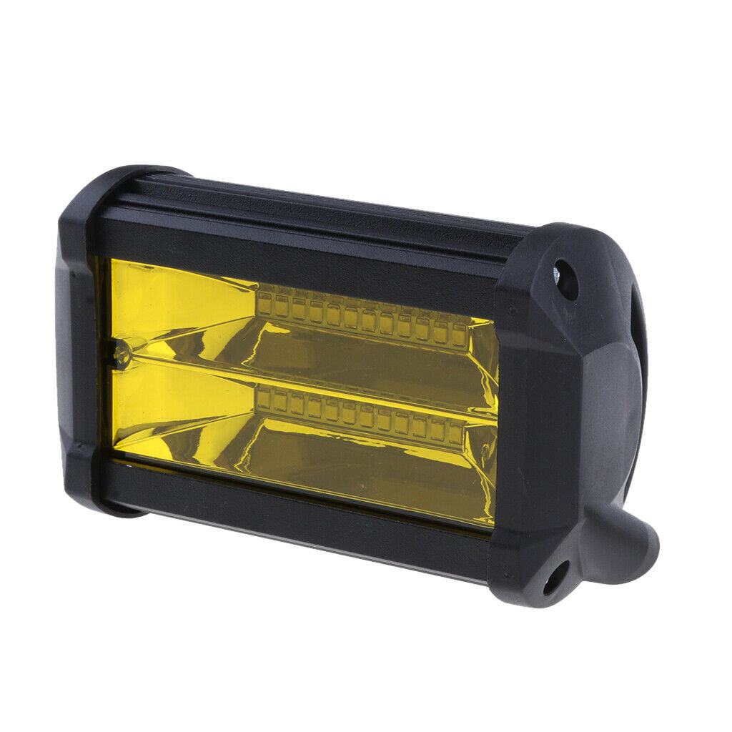 LED Double Row Long Strip Aftermarket Fog Lights Car Roof 72w Work Light New