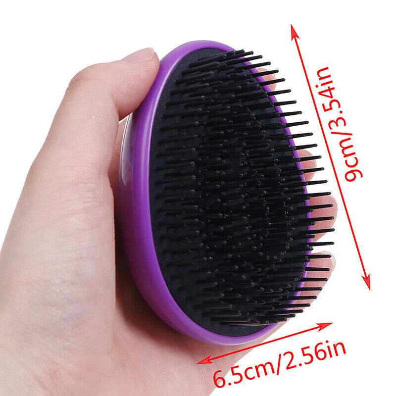 Egg Design Magic Hair Brush Round Portable Plastic Comb Scalp Massage Co.l8