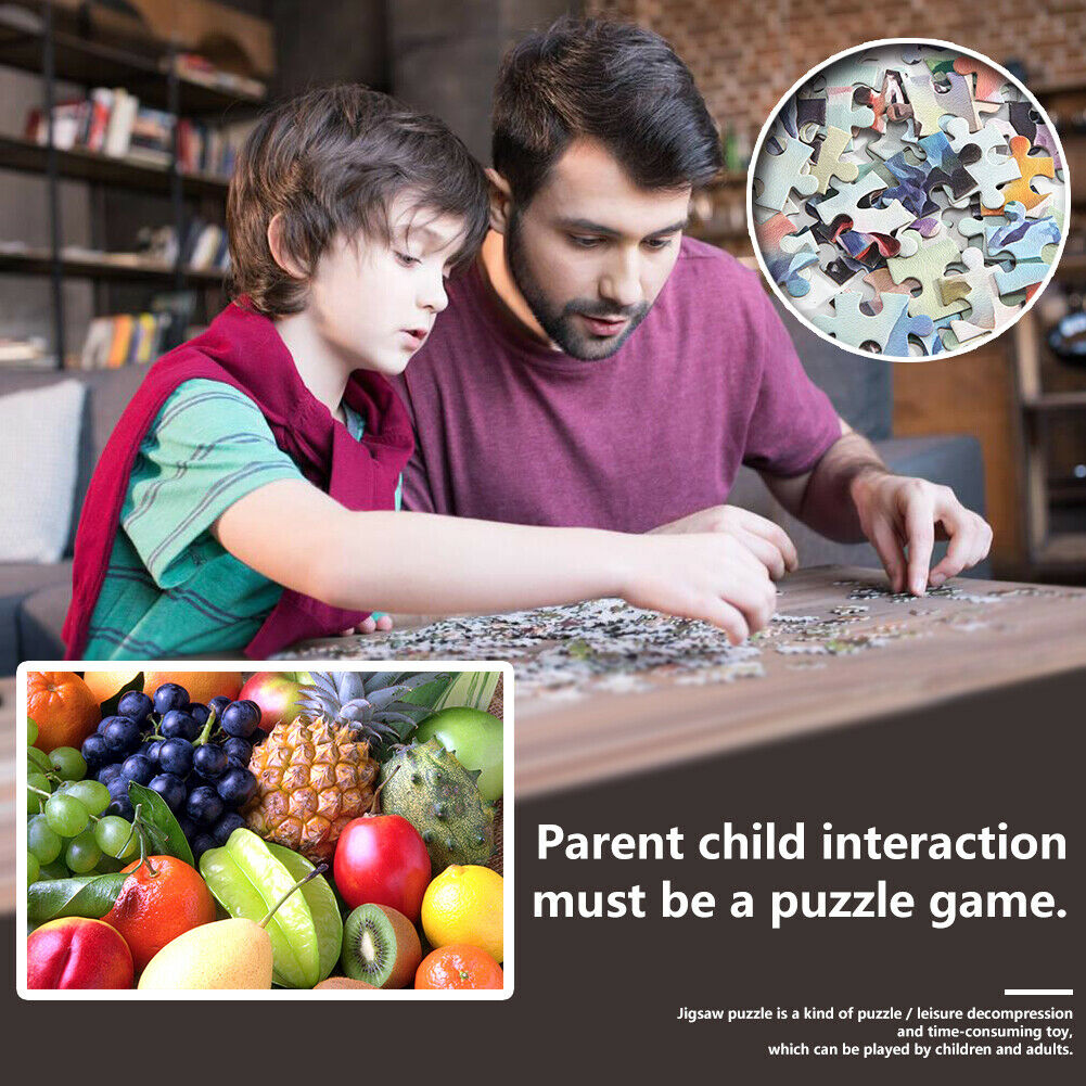 1000pcs DIY Jigsaw Paper Puzzle Pile of Fruits Educational Toys Room Decor @