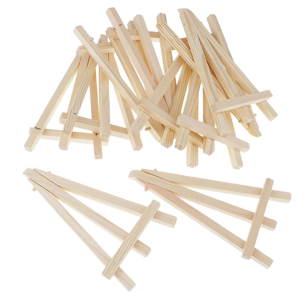 Mini Wood Display Easel Table Number Name Place Card For