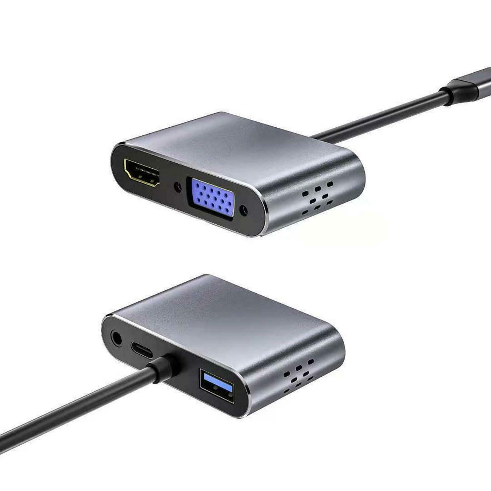 Universal Type C Hub USB HDMI Adapter Cable with PD Charge for MacBook