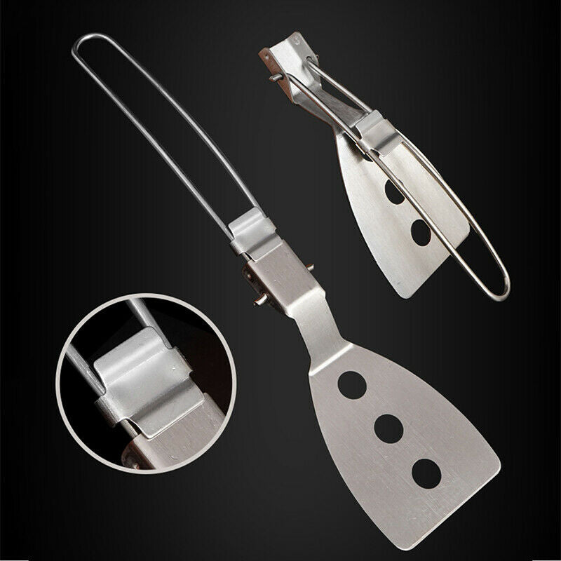 Stainless Steel Folding Spatula Outdoor Camping gear Cooking Accessori.l8
