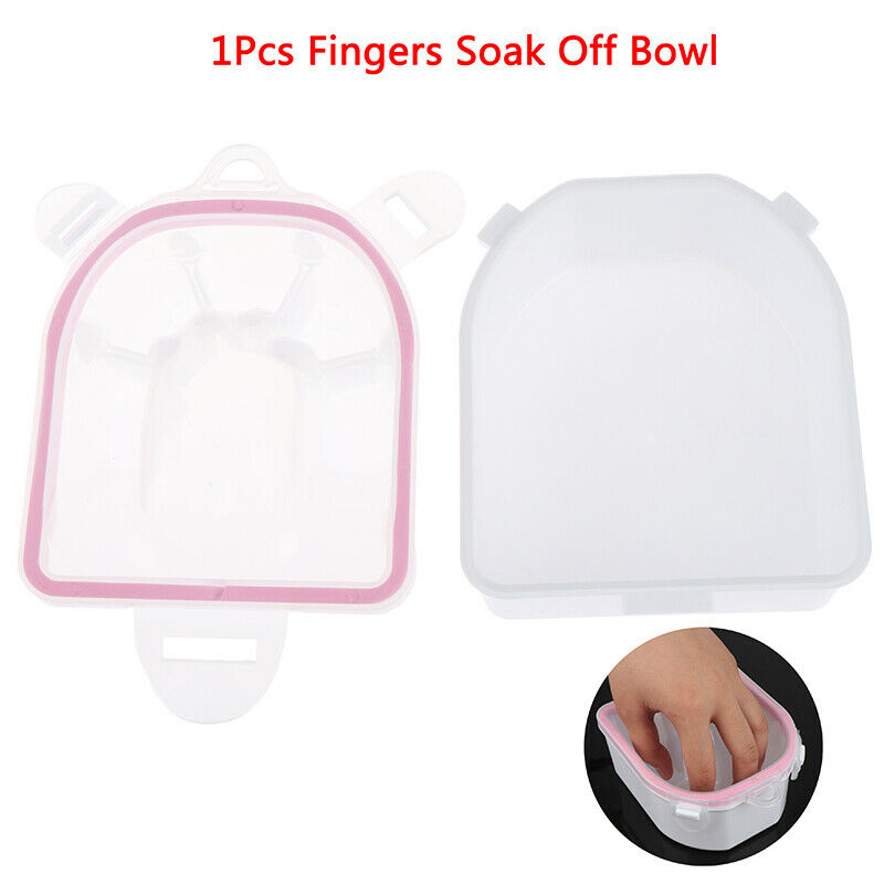 1Pc Nail Spa Acetone Soak Off Warm Water Bowl Nail Soak Manicure Treatment To Lt