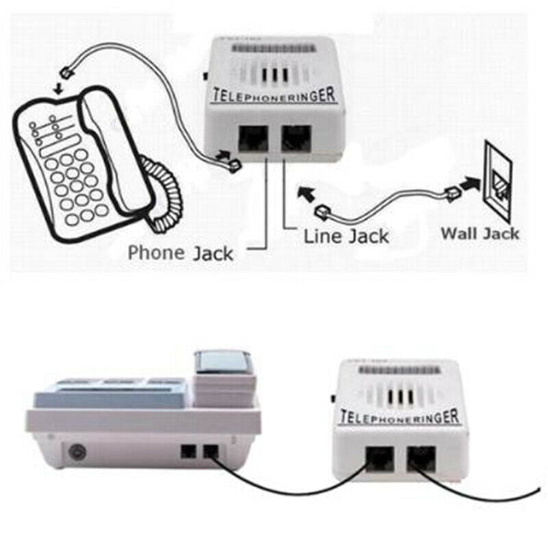 95dB Extra-Loud Telephone Phone Ringer Amplifier Landline Ringer Sound Ri.l8