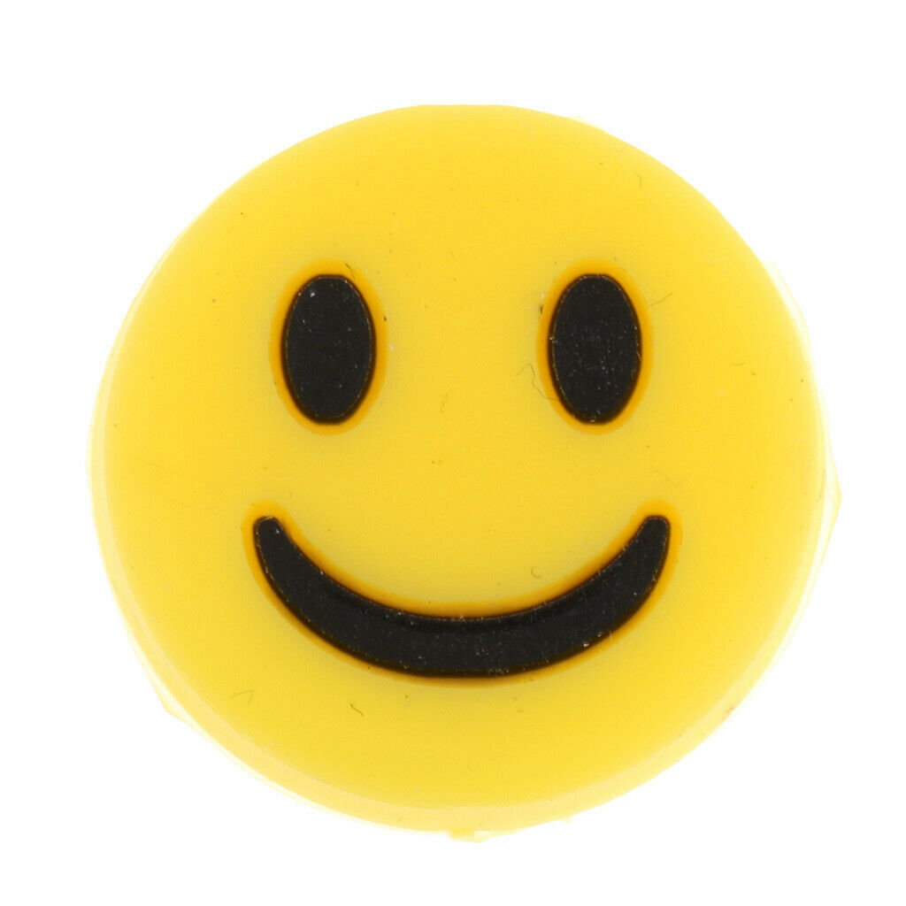 18Pcs Happy Face Silicone Tennis Racket Vibration Dampener Shock Absorber