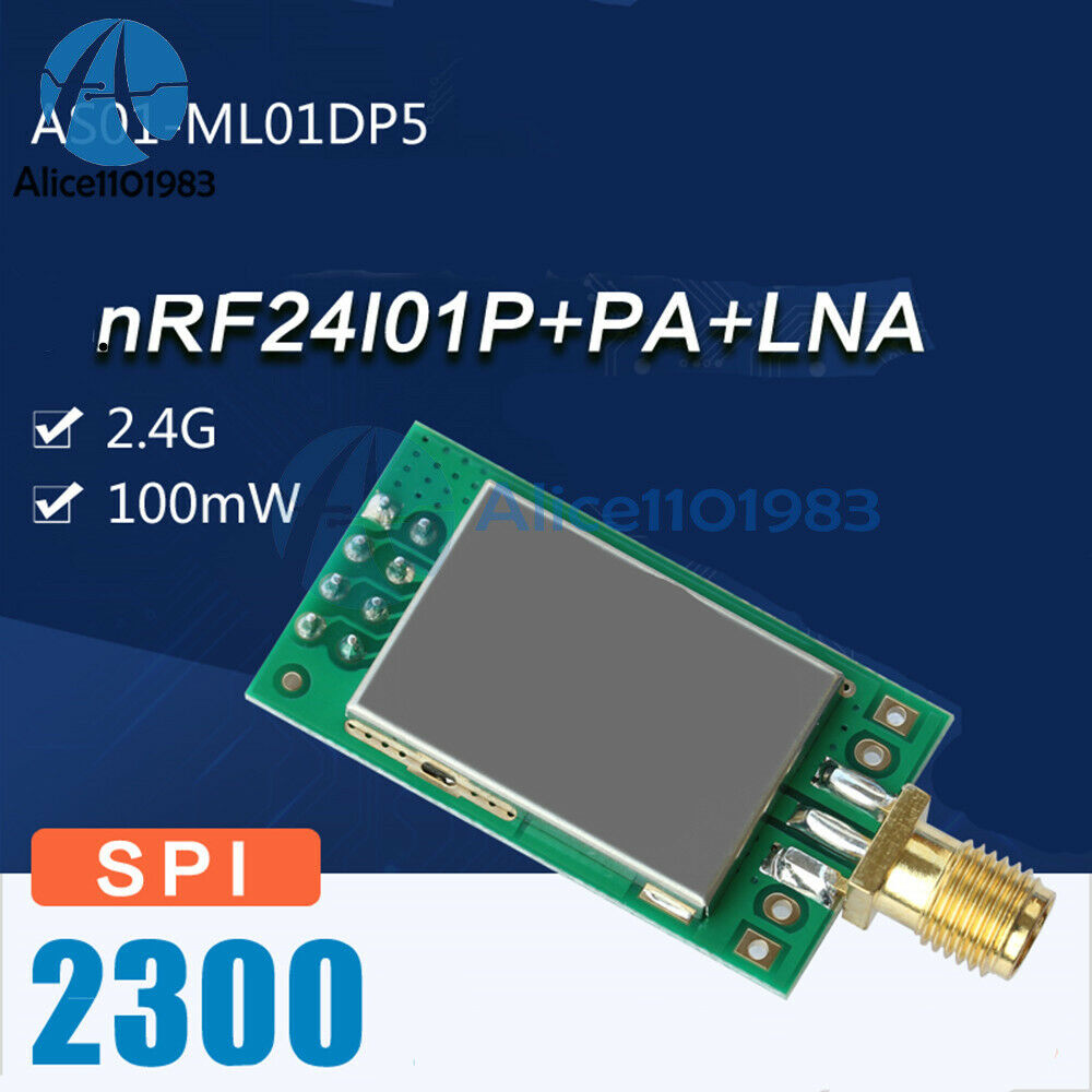 2.4G 22dBm 100mW nRF24L01P+PA+LNA Wireless Transmission Module Shielding