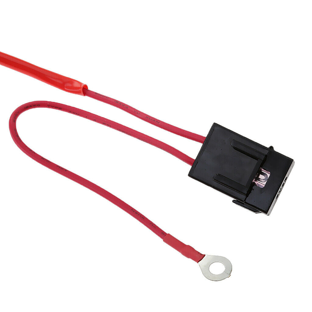 H4 Headlight Headlamp H4 Light Bulb Relay Wiring Harness 2 Socket Plug .