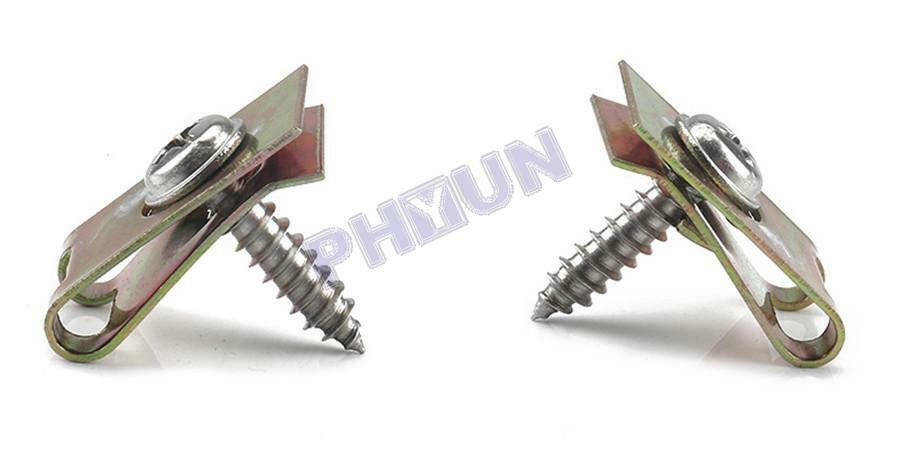 170x U Type Clips Fasteners Self Tapping Screws M3 M4 M5 Car Repair Accessories