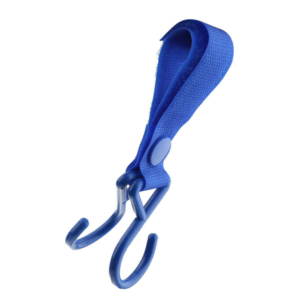 Buggy Pram Pushchair Clip Hook Loop Shopping Bag Carrier Holder Royal Blue