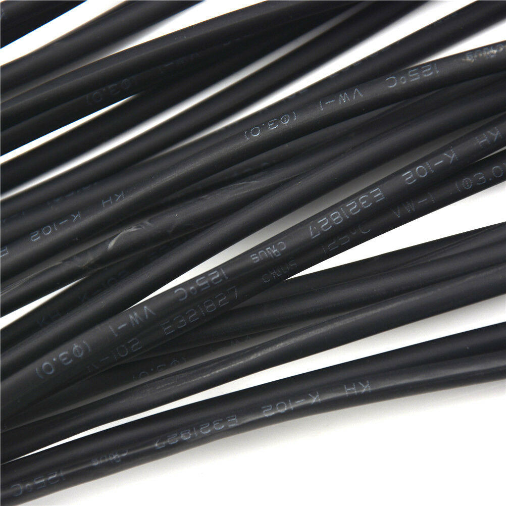 5 Meter Diameter 3mm Heat Shrink Tubing Black Shrinkable Tub.l8
