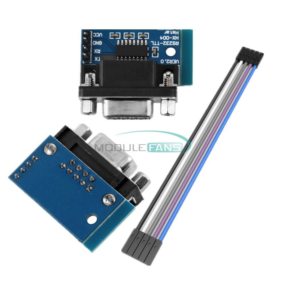 RS232 MAX3232 To TTL Connector Converter DB9 Connector+ 5PIN 20cm DuPont Cable
