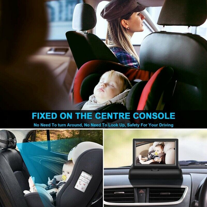 Baby Car Mirror 4.3inch  Night Vision Function Car Mirror Display Safety Seat U2
