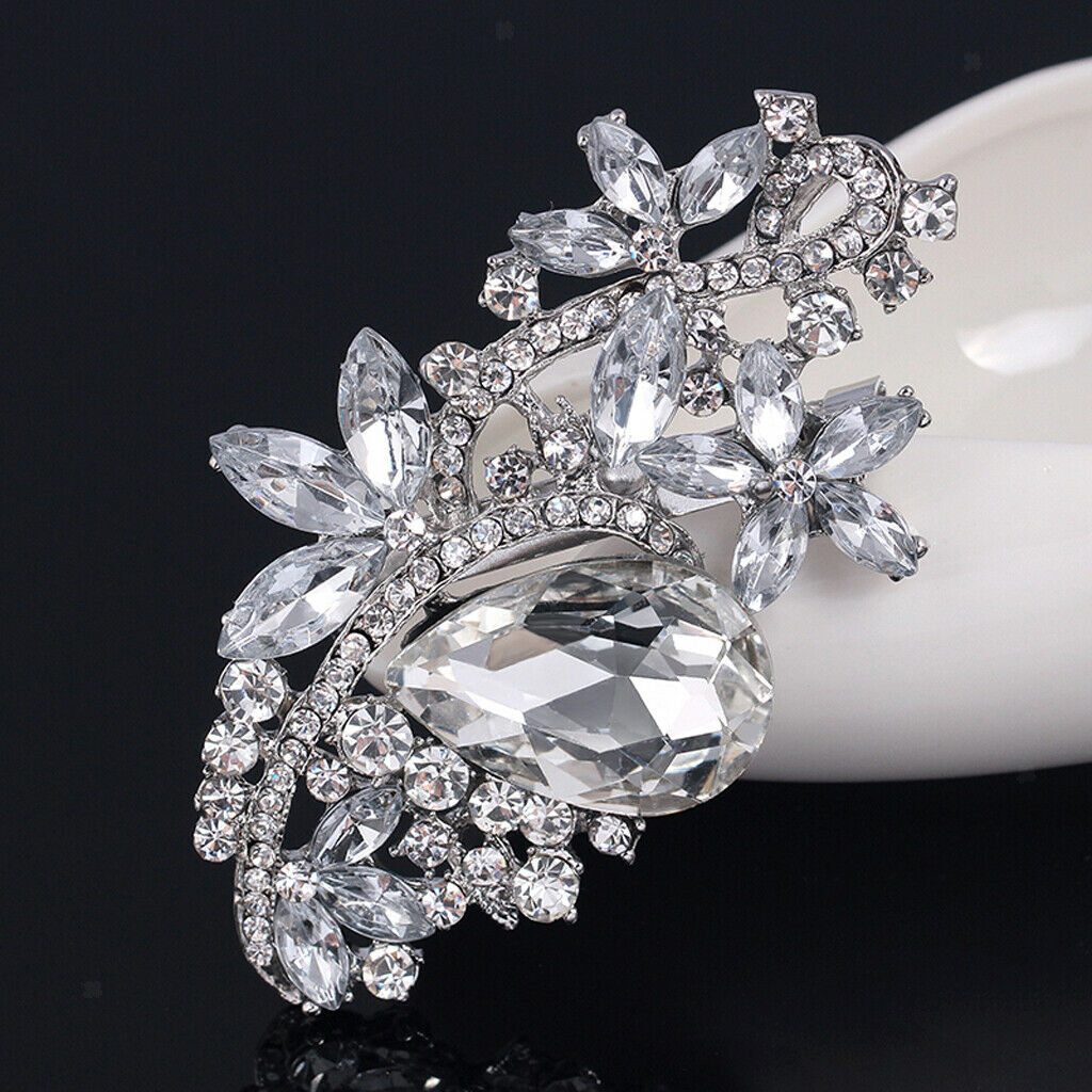 Fashion Brooch for Women Wedding Rhinestone Scarf Clip